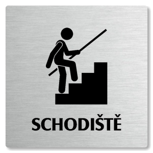 Schodiště, 80x80mm, stříbrná, Nevada